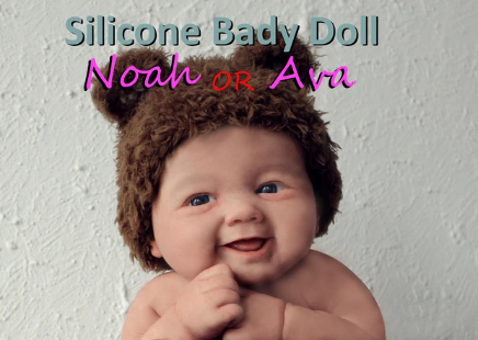 Realisztikus Baby Mini Újjászületett baba Noah
